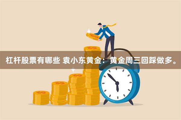 杠杆股票有哪些 袁小东黄金：黄金周三回踩做多。