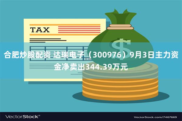 合肥炒股配资 达瑞电子（300976）9月3日主力资金净卖出344.39万元