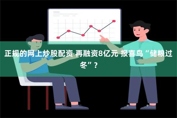 正规的网上炒股配资 再融资8亿元 报喜鸟“储粮过冬”？